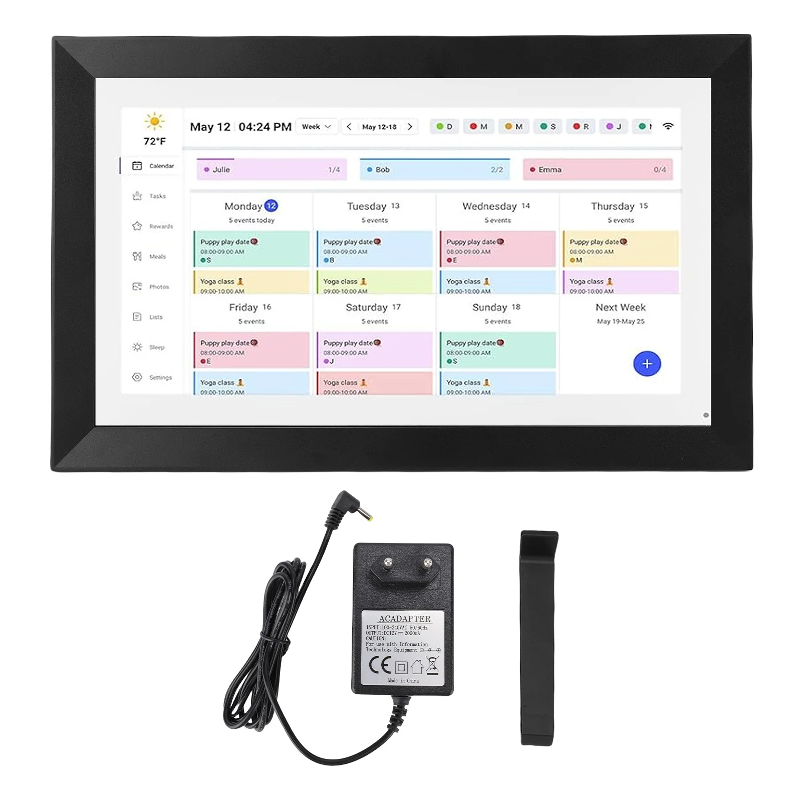 15,6 Inc Touchscreen 32 GB Smart Digital Kalender 1080P WiFi Interaktives Display Wandplaner Digitalkalender mit APP für die Familie Image