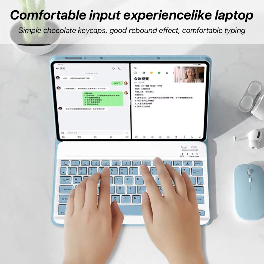 Xiaomi Redmi Pad Pro 12.1 Inch Case With Keyboard Slim Protective Cover With Detachable Wireless Keyboard & Stand black A italian Keyboard