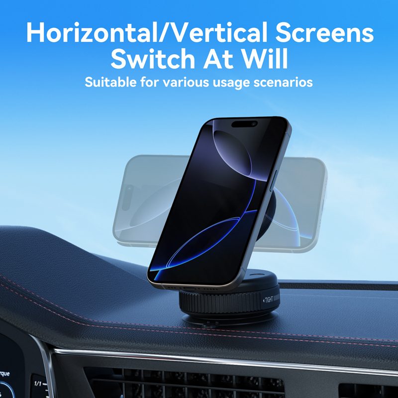 Foldable Phone Holder, Rotation Vehicle Mount, Vacuum Suction Bracket For Secure And Safe Driving Foldable Phone Holder, Rotation Vehicle Mount, Vacuum Suction Bracket For Secure And Safe Driving