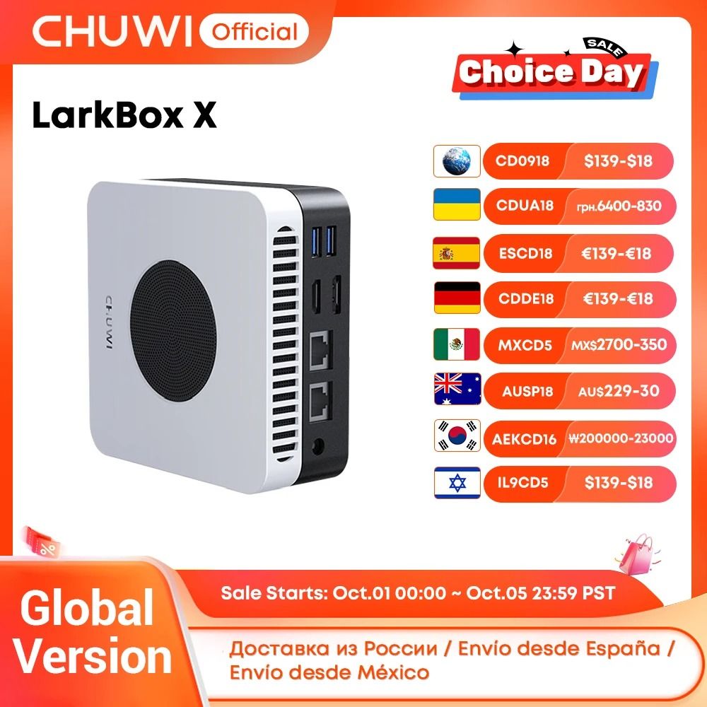 Chuwi LarkBox X Mini PC Intel N100 With 12GB RAM And 512GB SSD eu