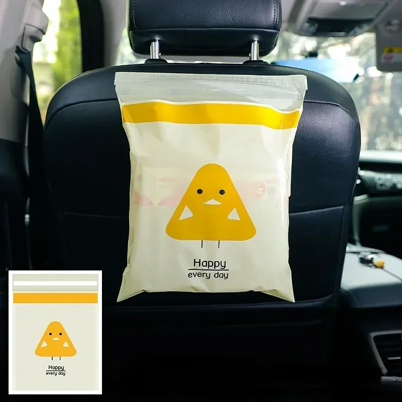 Self Adhesive Car Trash Bag, Disposable Auto Garbage Can For Seat Back, Hanging Trash Storage For Office And Kitchen green 15pcs