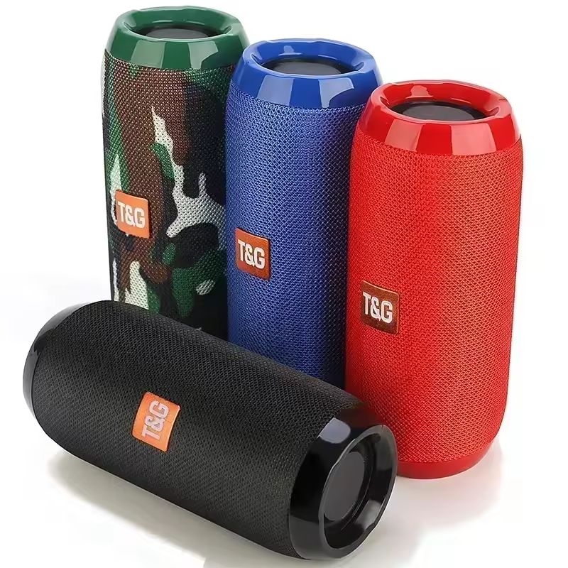 Outdoor Waterproof Bluetooth Stereo Speaker Loud Bass Suround Subwoofer Speaker 800mah camo Green