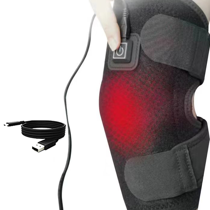 Heated Knee Brace Support For Arthritis, Electric Knee Heating Pad, Joint Pain Warmer, Old Cold Leg Support Heated Knee Brace Support For Arthritis, Electric Knee Heating Pad, Joint Pain Warmer, Old Cold Leg Support