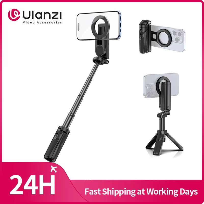 Ulanzi JJ03 Magnetic Phone Tripod Wireless Grip, Selfie Stick & Desktop Tripod For IPhone 16, 15, 14, 13 Pro & Pro Max Ulanzi JJ03 Magnetic Phone Tripod Wireless Grip, Selfie Stick & Desktop Tripod For IPhone 16, 15, 14, 13 Pro & Pro Max