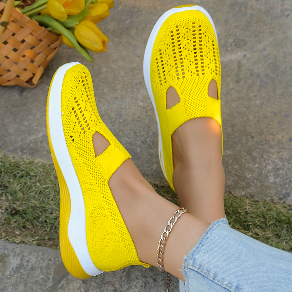 Womens Casual Shoes, Womens Shoes, Solid Color Breathable Sports Shoes, Lightweight Soft Soled Walking Shoes, Low Top light Purple 35