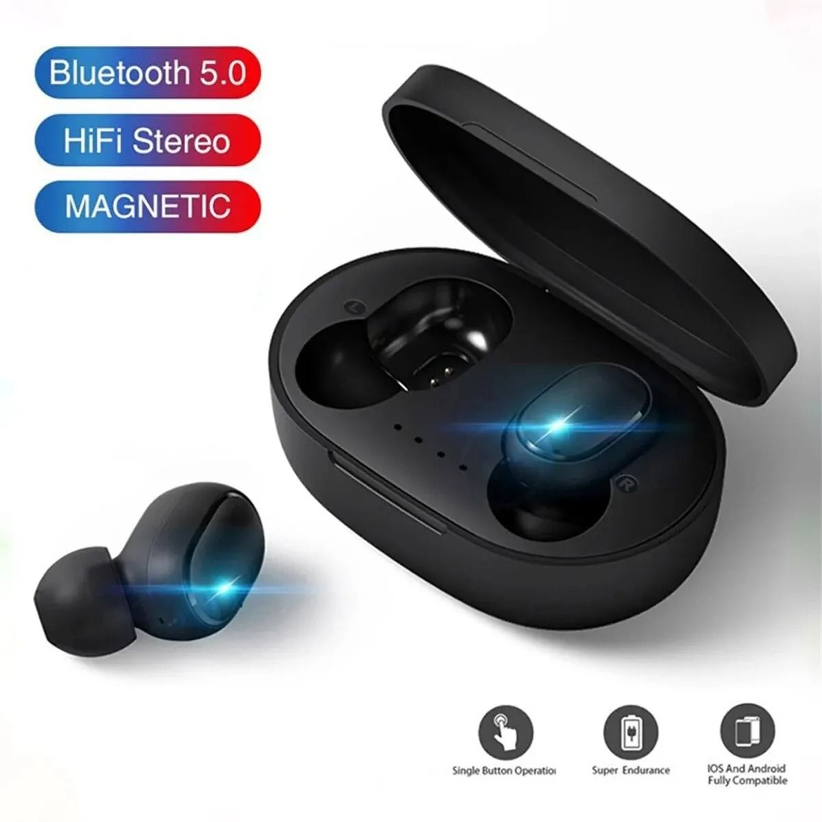 Wireless Bluetooth Earbuds With Noise Cancelling And Charging Case n