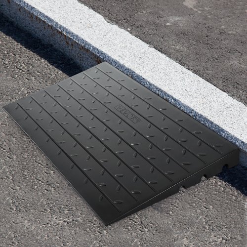 3 Channels Cord Cover Rubber Solid Threshold Ramp, 2200Lbs Load Capacity Transition Ramp For Wheelchair, Scooter 3 Channels Cord Cover Rubber Solid Threshold Ramp, 2200Lbs Load Capacity Transition Ramp For Wheelchair, Scooter