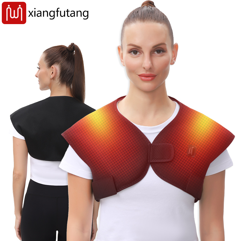 Heated Relax Pad, Electric Neck Shoulder Vibration Massager, Infrared Therapy For Cervical Vertebra Arthritis Relief 5v heating