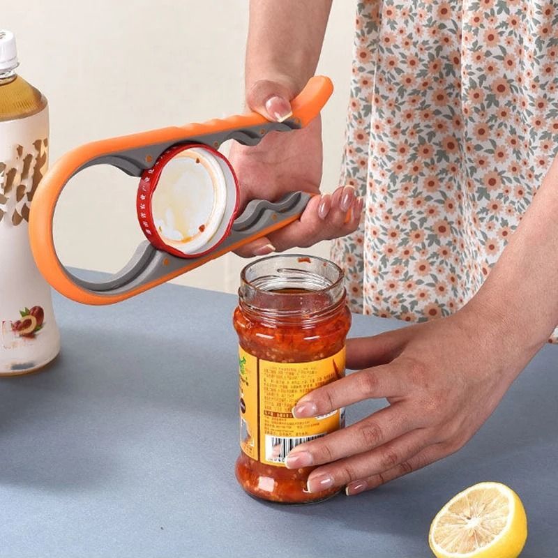 Multifunctional 4in1 Jar Opener Tool blue