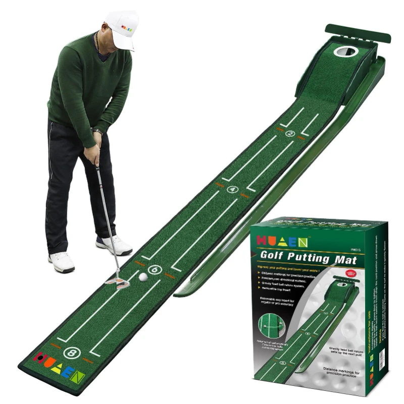 Portable Indoor And Outdoor Golf Practitioner, Mini Golf Green Putter Mat For Home, Office, And Travel Portable Indoor And Outdoor Golf Practitioner, Mini Golf Green Putter Mat For Home, Office, And Travel