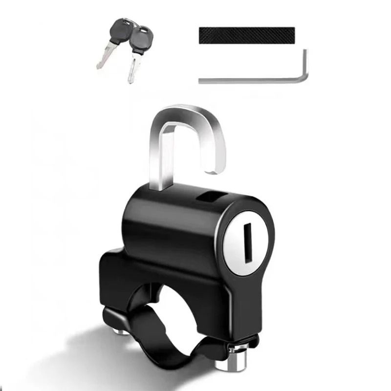 Universal Helmet Lock Handlebar Mount Anti Theft Security Lock For Motorcycle Scooter ATV Universal Helmet Lock Handlebar Mount Anti Theft Security Lock For Motorcycle Scooter ATV