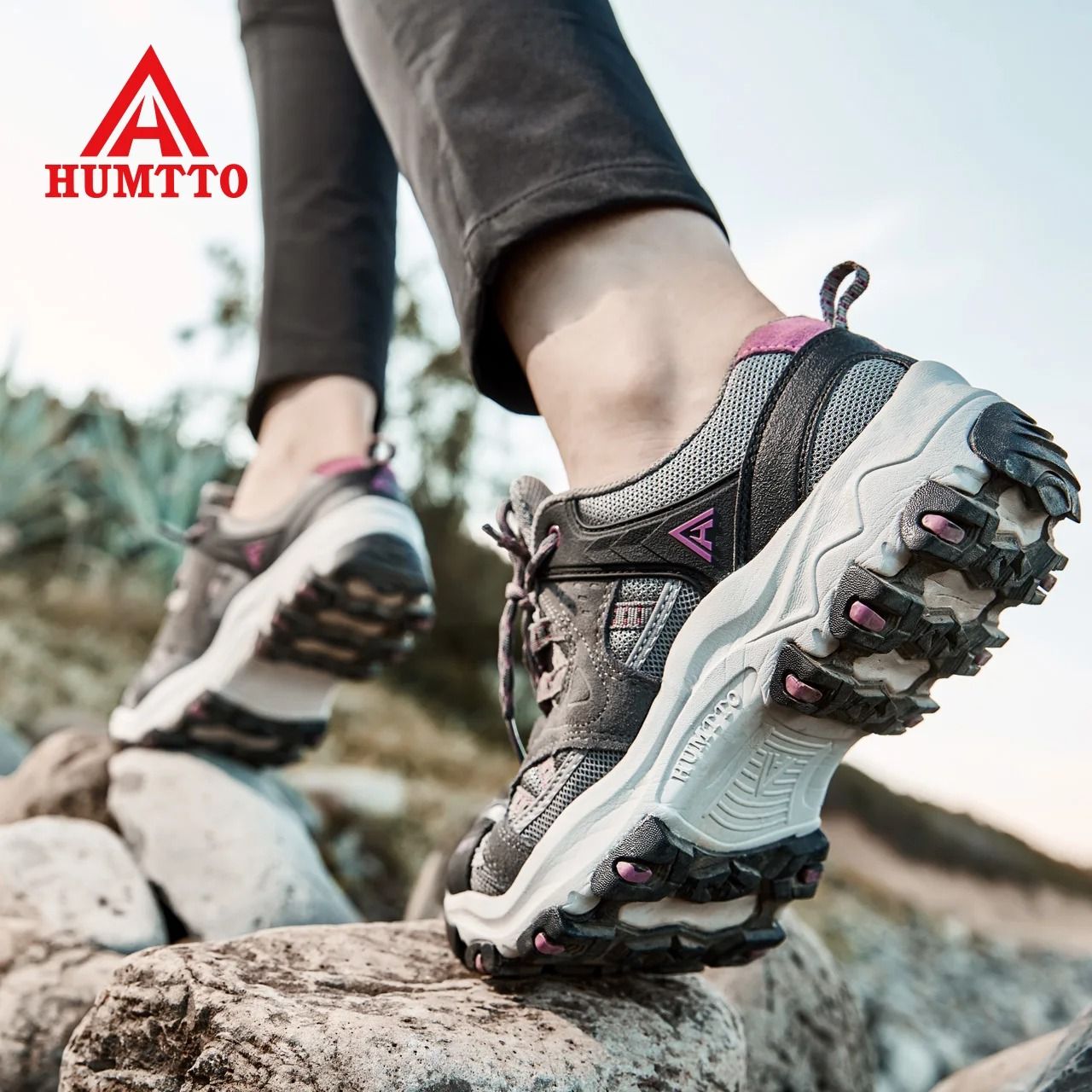 HUMTTO Womens Waterproof Lightweight Hiking Sneakers us 5.5 g