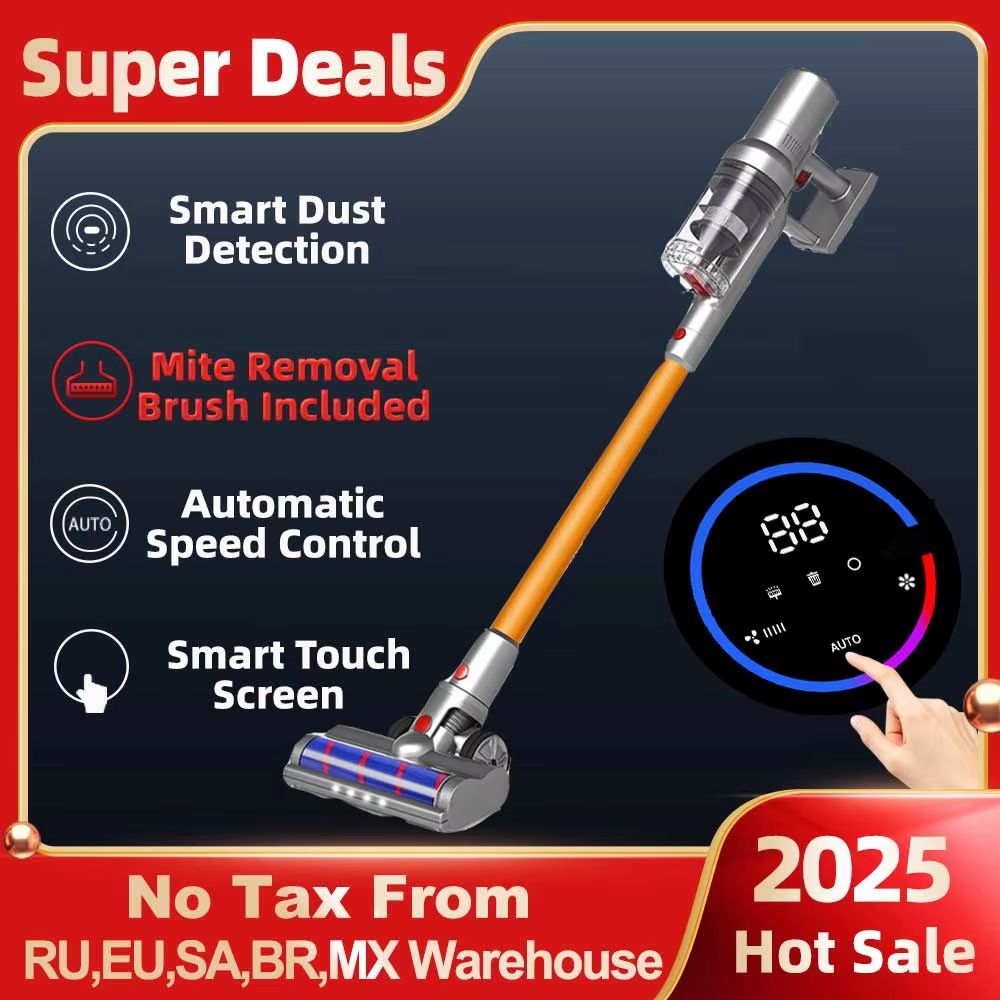 Wireless Handheld Vacuum Cleaner VC205 Cordless Stick Vacuum With 27000PA Suction, Smart Dust Sensor & Touch Screen Wireless Handheld Vacuum Cleaner VC205 Cordless Stick Vacuum With 27000PA Suction, Smart Dust Sensor & Touch Screen
