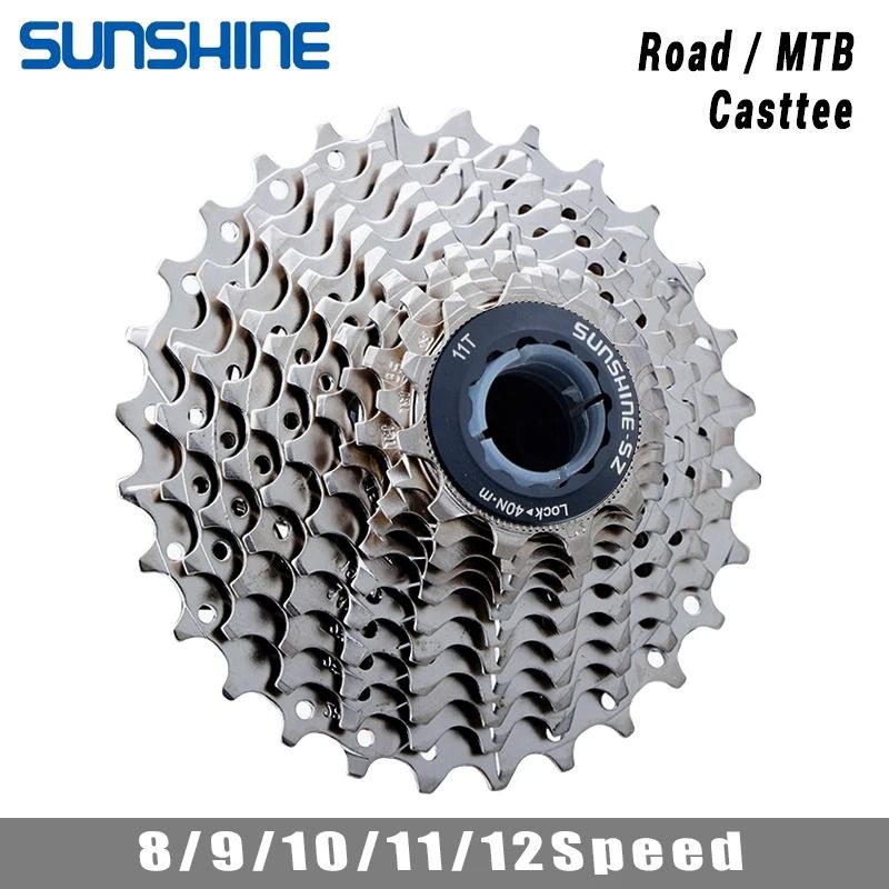 Road Bike Cassette Gear Set Compatible With 8 To 12 Speed Systems 11 Speed 11t 25t