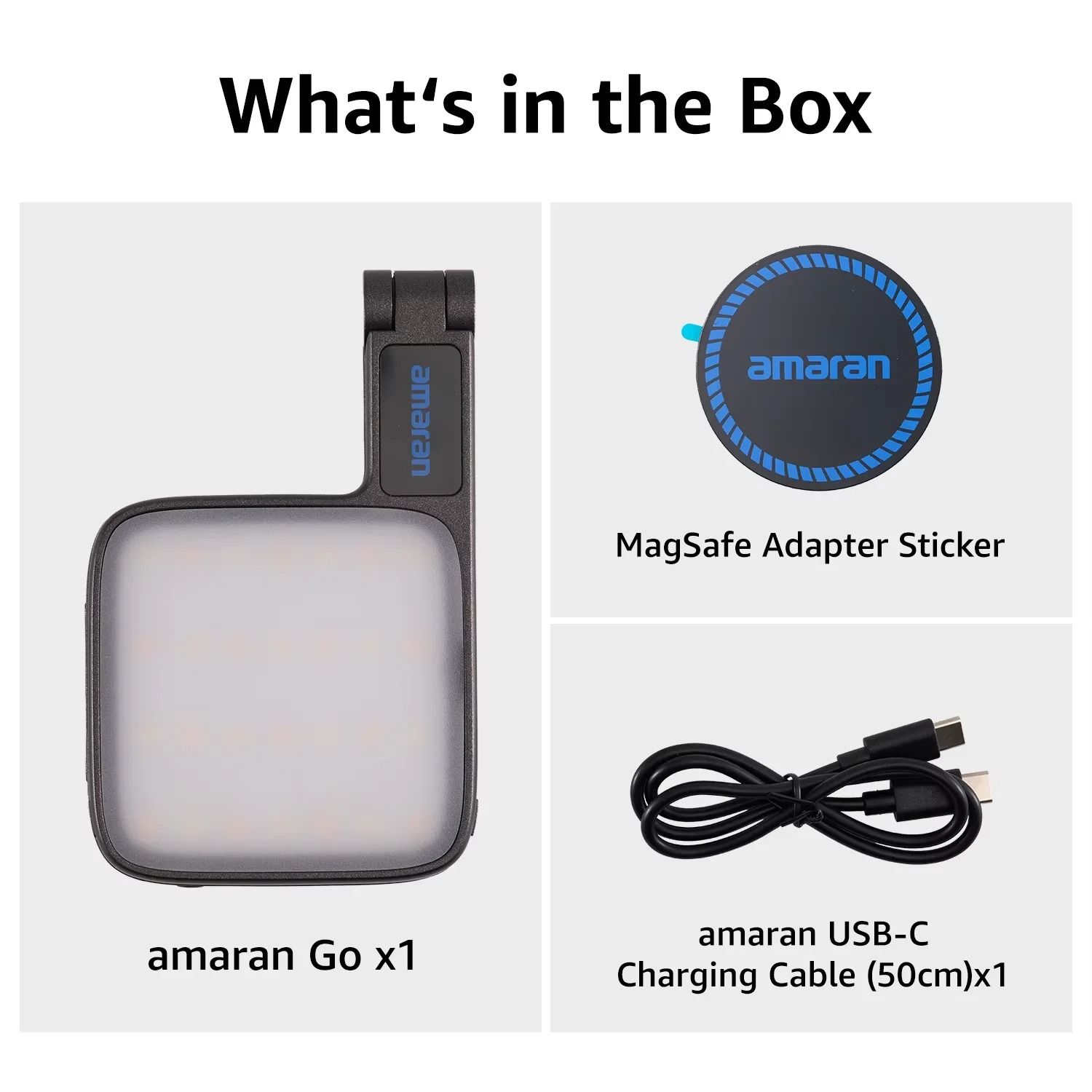 Magnetic Phone Selfie Light With Mirror Portable Rechargeable LED blue
