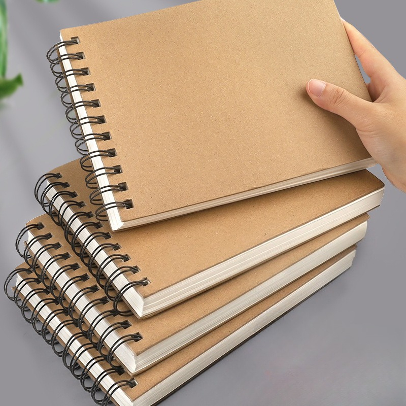 Vintage Loose Leaf Notebook, Watercolor Drawing Book, Multipurpose Scrapbooking Journal For Art, Travel, And Ideal 1pc Flip Up