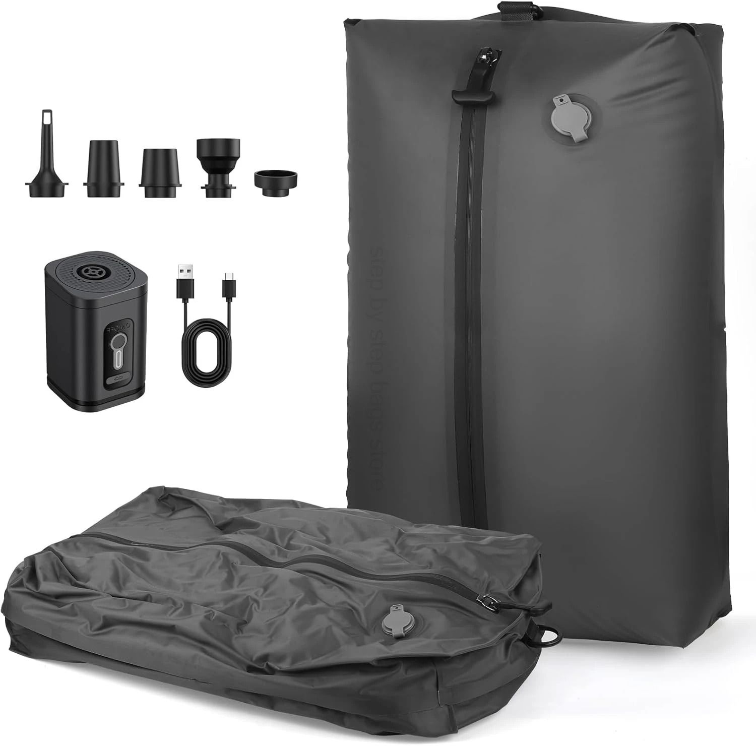 Travel Vacuum Compression Bag With Reusable Air Pump And Folding Storage Design 17l Bag With Pump