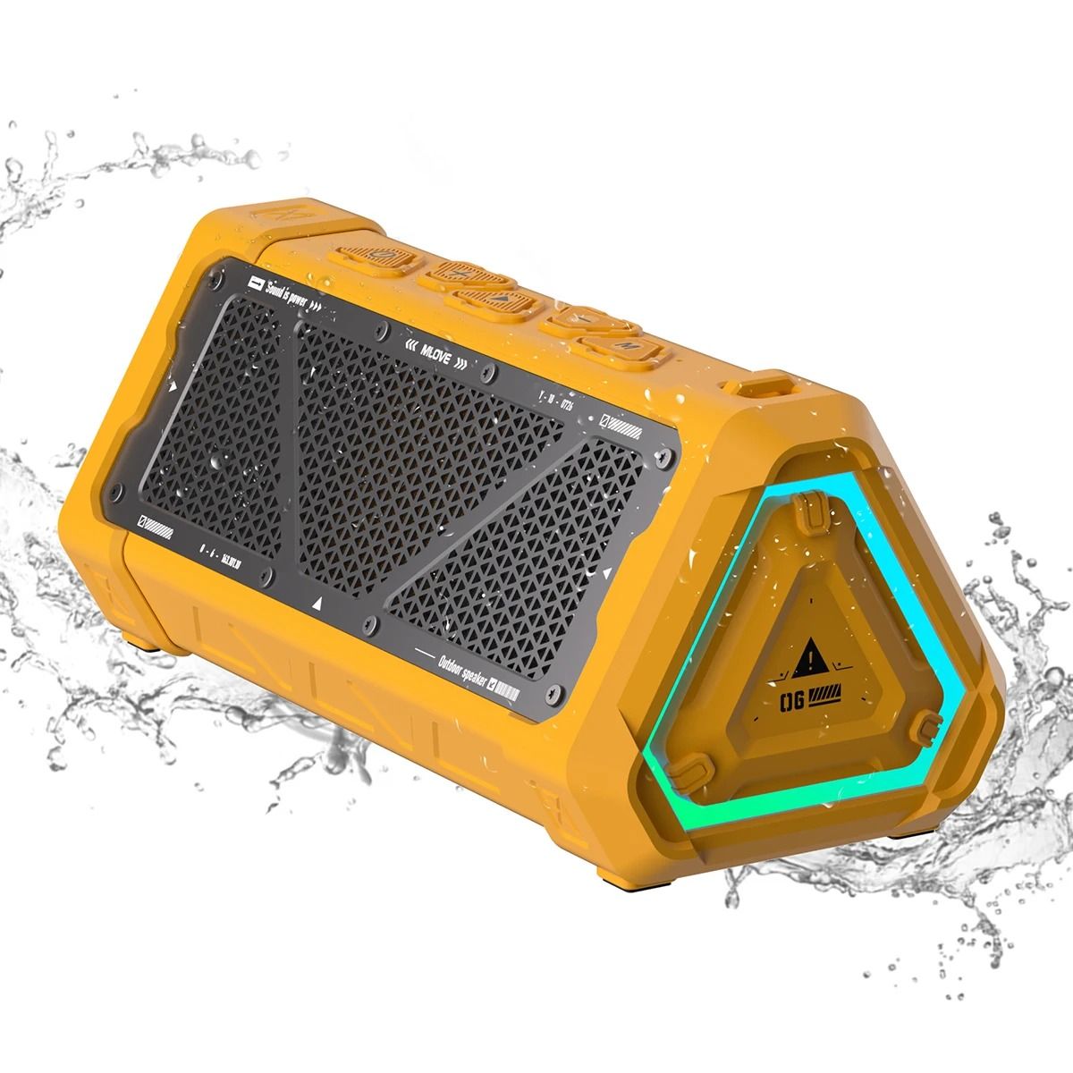 Mlove P3 Outdoor Bluetooth Speaker 40W Waterproof army Green
