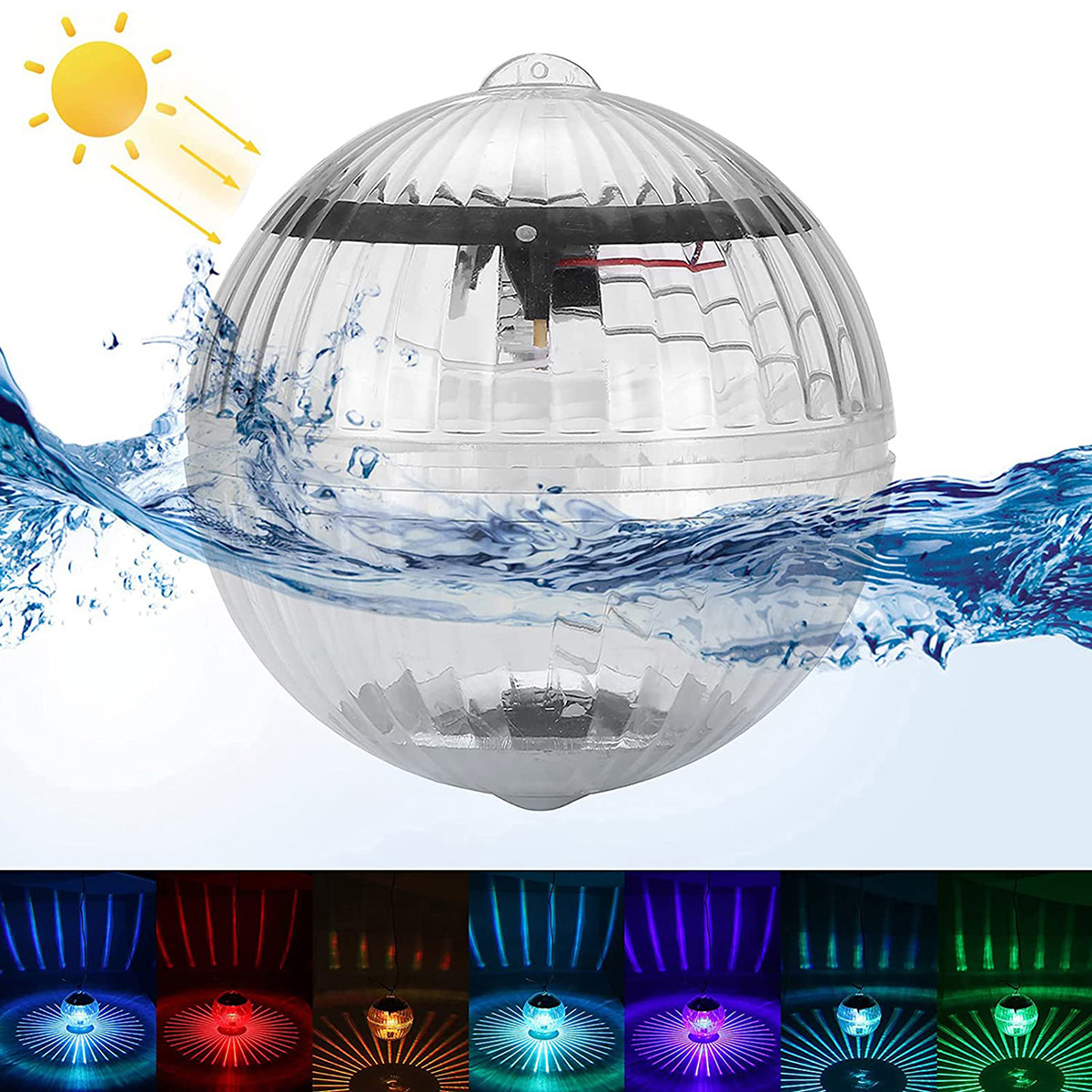 Hanging Waterproof Ball LED Light, Color Solar Floating Pond Light Pool, Outdoor Changing Water Lamp For Garden Decor colorful Light