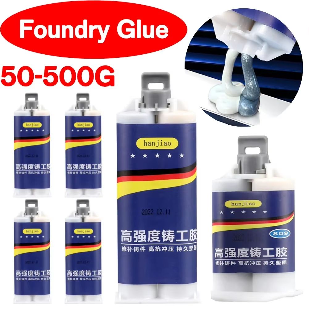 Extra Strong Foundry Glue High Temperature Liquid Metal Repair Adhesive For Welding Copper, Aluminum & Heavy Duty Cast 100g