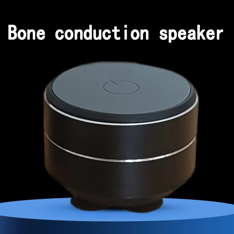 Bone Conduction Wireless Speaker Portable TWS Resonance Speaker With Enhanced Bass & Wearable Loop red