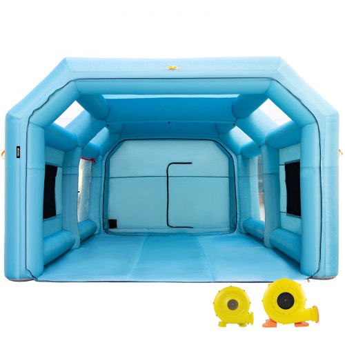 Portable Inflatable Paint Booth, Upgraded Car Paint Tent W Air Filter System & Blowers, Large Auto Spray Workstation Portable Inflatable Paint Booth, Upgraded Car Paint Tent W Air Filter System & Blowers, Large Auto Spray Workstation