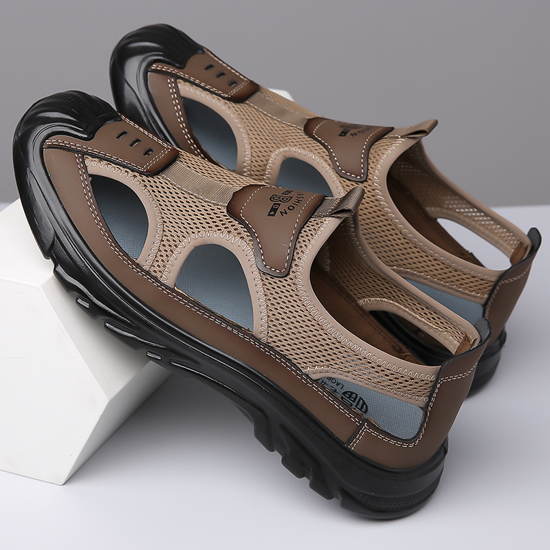 Mens Summer Sneakers, Comfort Casual Sneaker, Soft Sole Men's Sneakers, Cheap Shoes Clearance Stylish Lightweight khaki 46