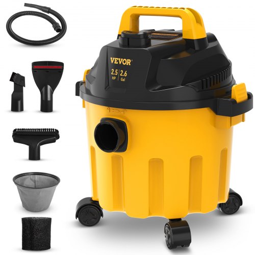 Portable Wet Dry Vac Gallon Peak HP, Shop Vacuum & Blower With Attachments For Car, Floor, Upholstery & Gap Cleaning Portable Wet Dry Vac Gallon Peak HP, Shop Vacuum & Blower With Attachments For Car, Floor, Upholstery & Gap Cleaning