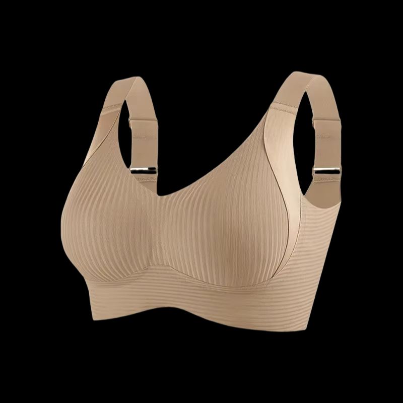 Plus Size Seamless Bra Wireless Comfort Bra With Lift, Wide Straps & Breathable Support For Women 2 xl