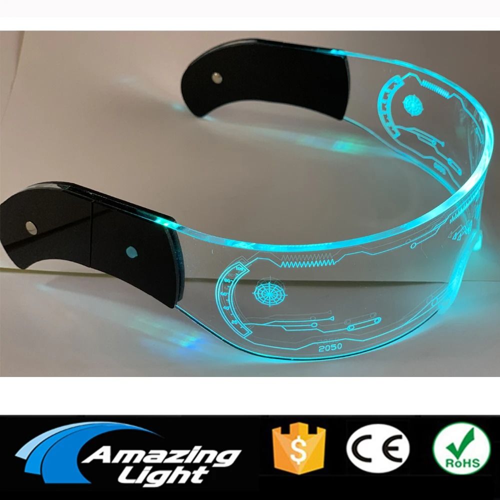LED Light Up Glasses Luminous Party Sunglasses Costume c