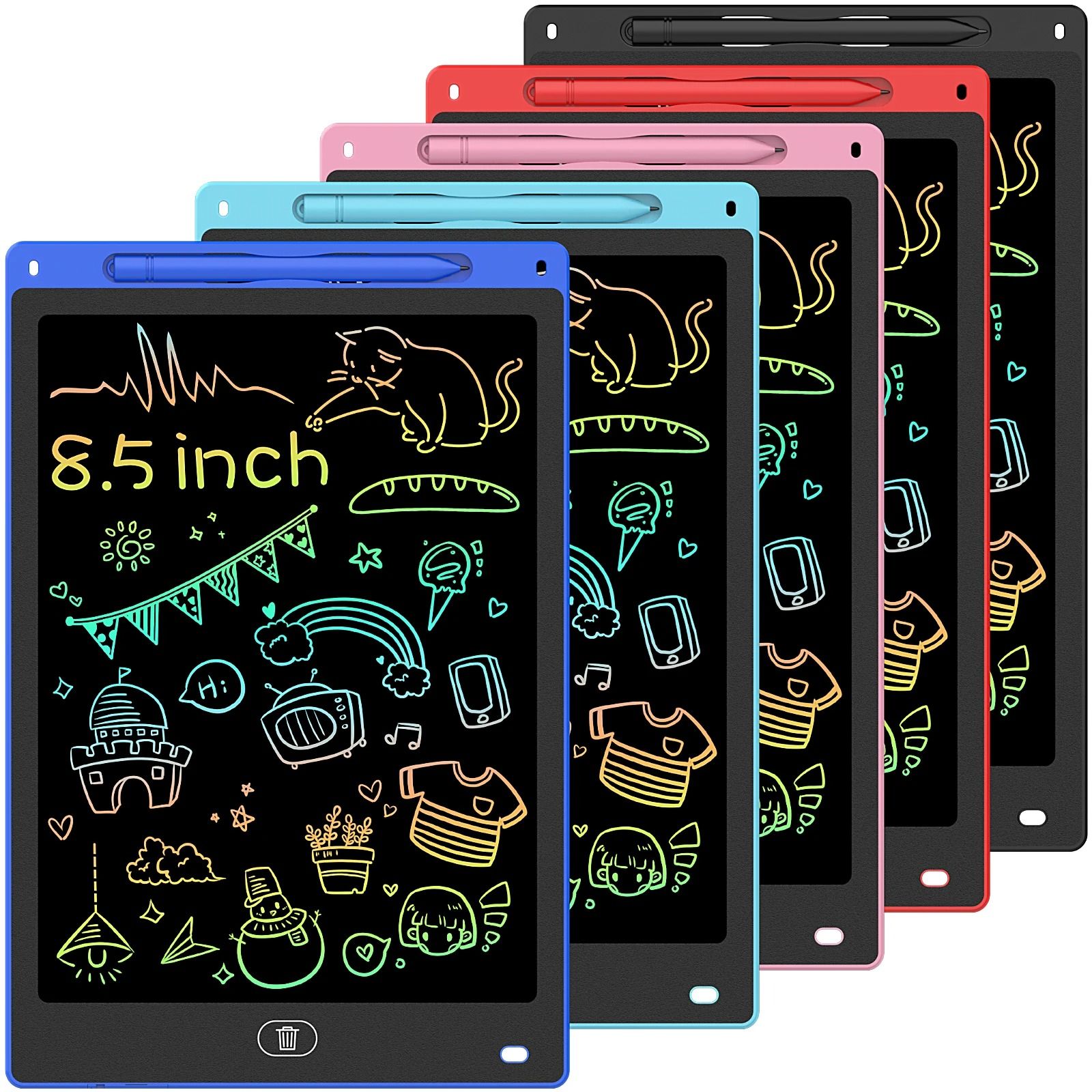 LCD Writing Tablet Digital Drawing Pad For Kids 8.5 10 And 12 Inch 12 In Blue