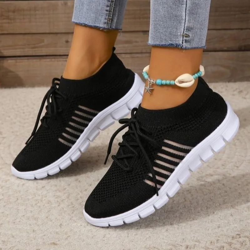 Lightweight Summer Mesh Casual Shoes, Breathable Lace Up Slip On Sports Sneakers For Womens Everyday Walking & Fashion khaki 43