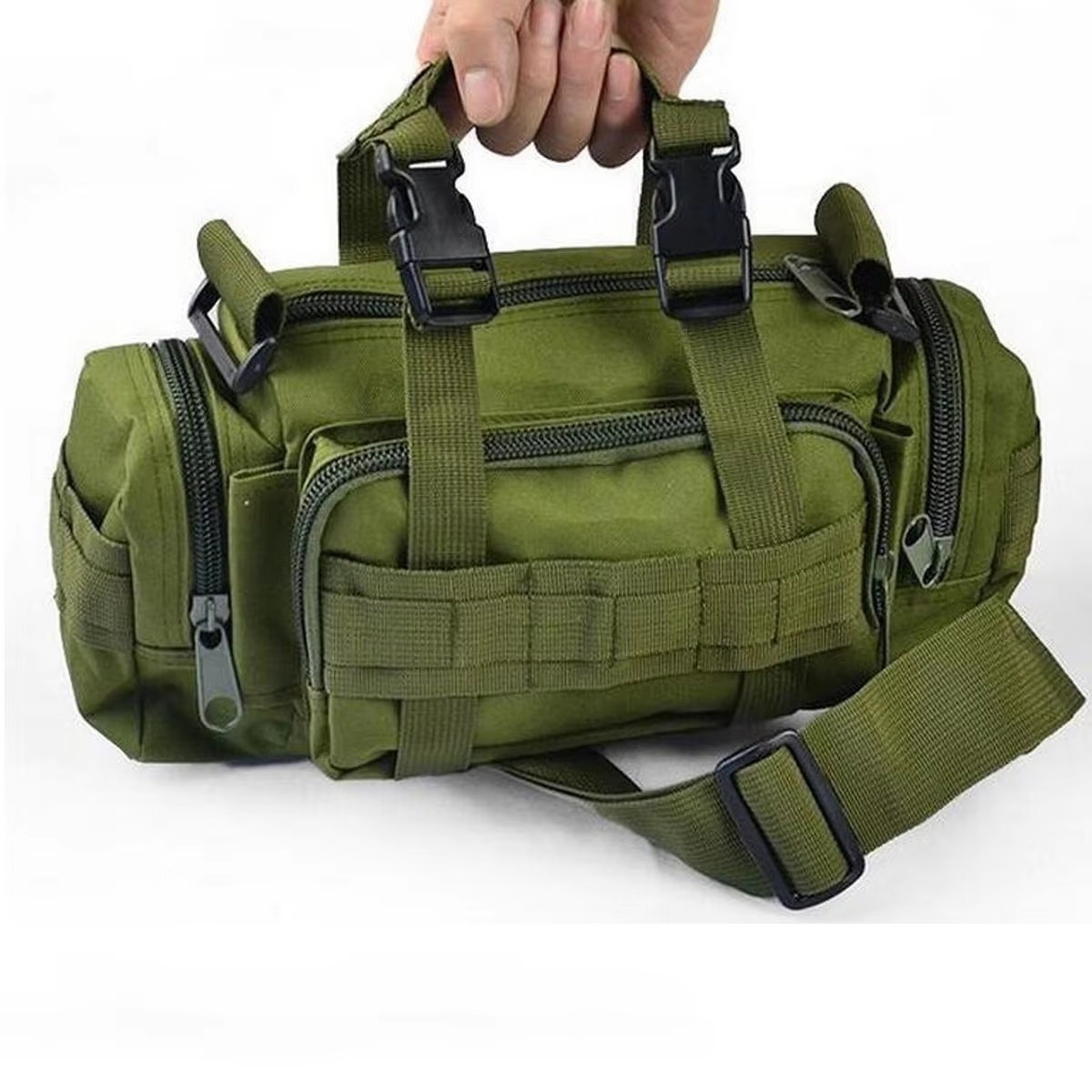 Sport Waist Bag Camouflage Pocket, Outdoor Multifunctional Waist Bag, Climbing Waist Bag, Tactical Large Capacity Bag army Green