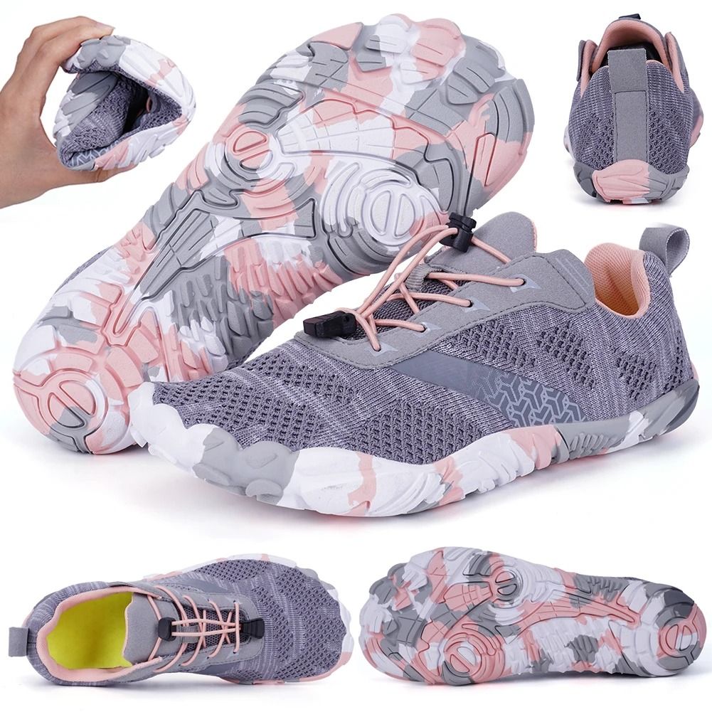 Water Shoes Beach Barefoot Shoes Comfortable Minimalist Cross Training Shoes Hiking Trail Running Shoes For Men Women us Men 7.5 black