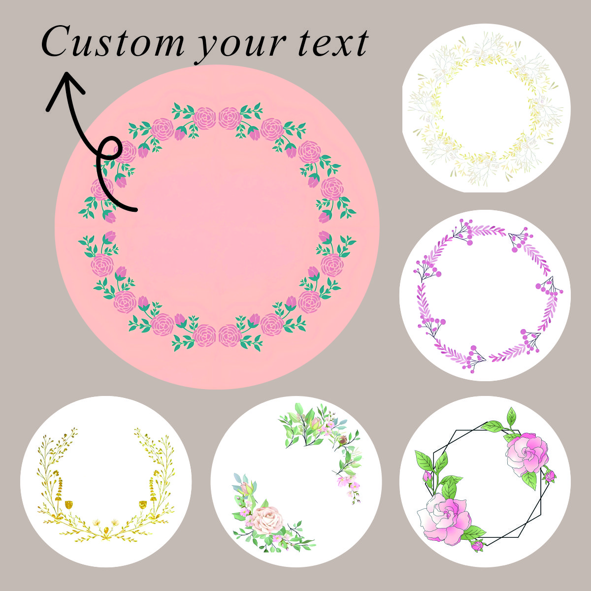 Create Custom Stickers, Tailor Made Decals, Upload Your Logo Or Design, Perfect For Laptops, Cars, Parties rr11 4cm 96pcs