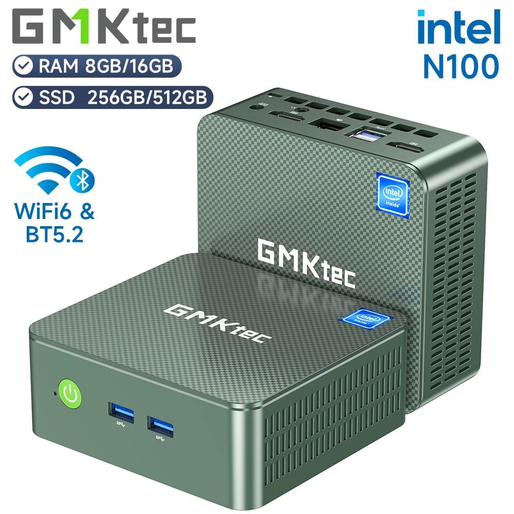 GMKtec G3 Mini PC Intel Alder Lake N100 Windows 11 Pro With DDR4 RAM And PCIe SSD 8 Gb Ram 256 Gb Rom