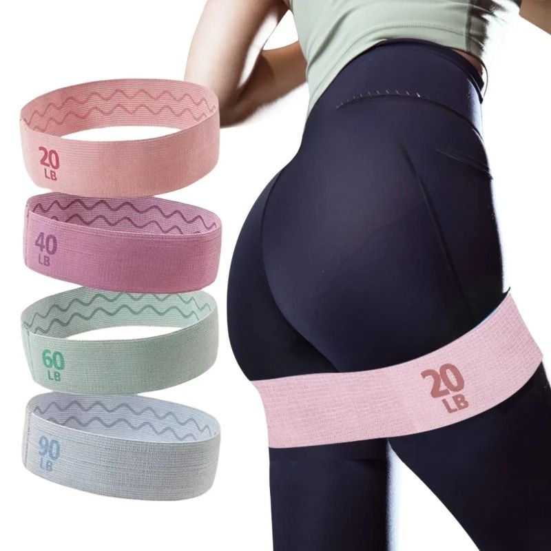 Fabric Resistance Bands For Fitness Yoga Pilates And Home Workout 60 Lbs