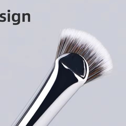 1PCS Fan Shaped Eyelash Brush Professional Makeup Tool, Soft No Shedding Mascara Brush, Highlighter Powder Smudge 1PCS Fan Shaped Eyelash Brush Professional Makeup Tool, Soft No Shedding Mascara Brush, Highlighter Powder Smudge