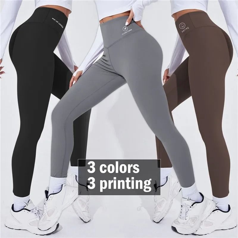 High Waist Thermal Yoga Leggings Push Up Butt Lifting Fitness Pants m black Panel