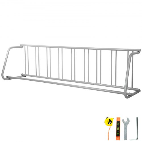 111" Length Floor Bike Rack, 9 Holders All Steel Grid Bike Rack For Garages, Streets & Yards Single Side Storage Stand 111" Length Floor Bike Rack, 9 Holders All Steel Grid Bike Rack For Garages, Streets & Yards Single Side Storage Stand