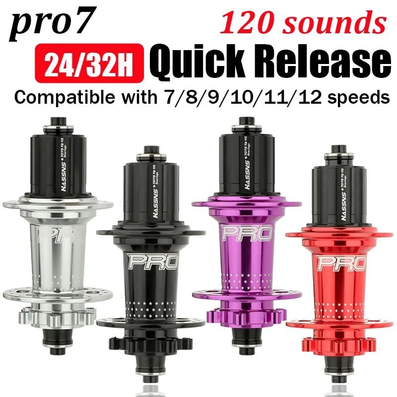 Hassns Pro 7 MTB Hub With Quick Release And 32 Hole Design 24 H Color 1 Pair