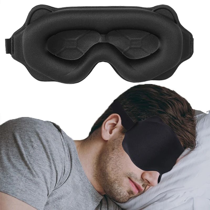 3D Sleeping Eye Mask For Comfortable And Restful Sleep dark Pink