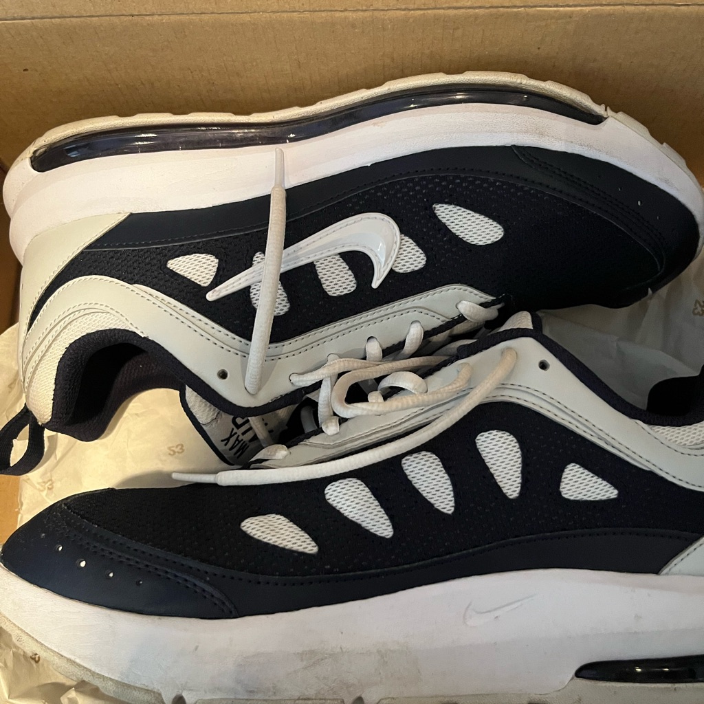 Nike Shoes | Cowboys Nike Air Glide Color Waves Blue & White Nike Sneakers Size 9 Beautiful! | Color: White | Size: 9