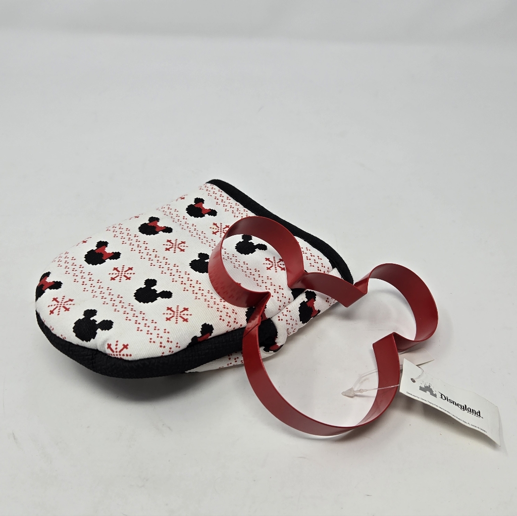 Disney Kitchen | Disney Parks Kitchen Bundle Large Mickey Mouse Cookie Cutter Small Oven Mitt Red | Color: Red/White | Size: Os