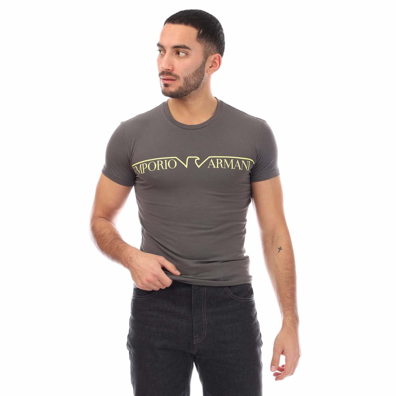 Emporio Armani - T-Shirt Rundhalsausschnitt für Herren (Grau)