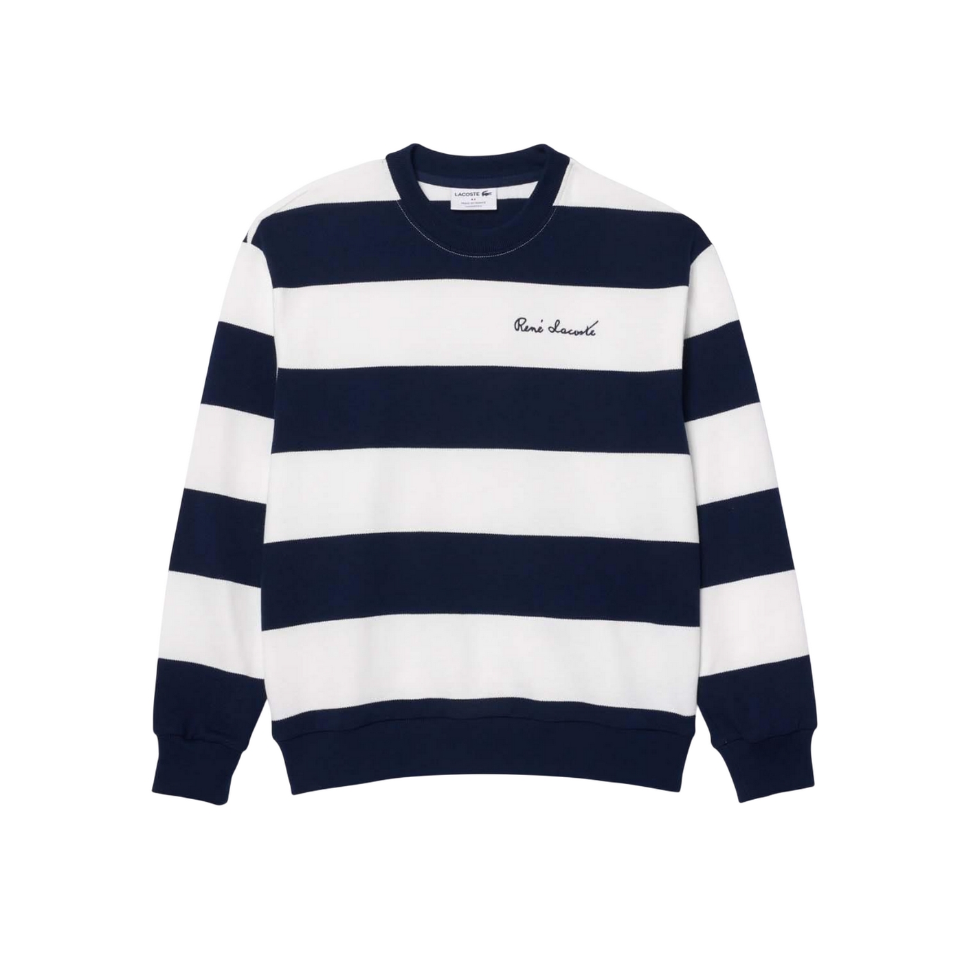 Lacoste - "French Made" Sweatshirt für Damen (Cremefarbe/Dunkelblau)