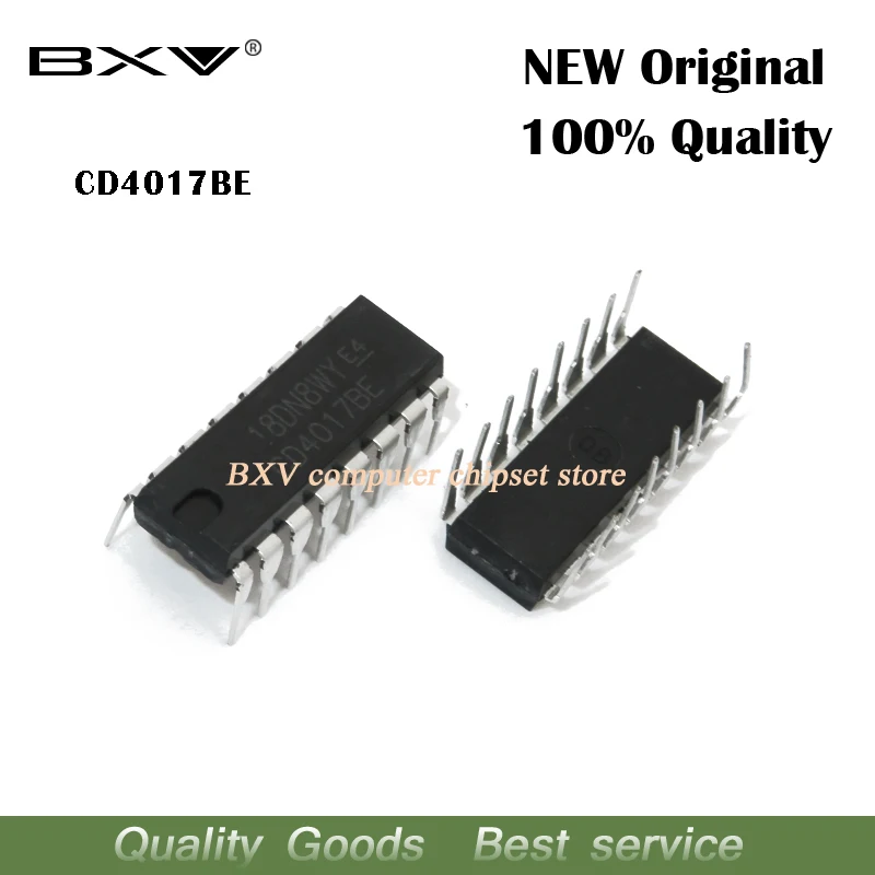 10PCS CD4017BE DIP16 CD4017 DIP CD4017B DIP-16 neue original IC Image