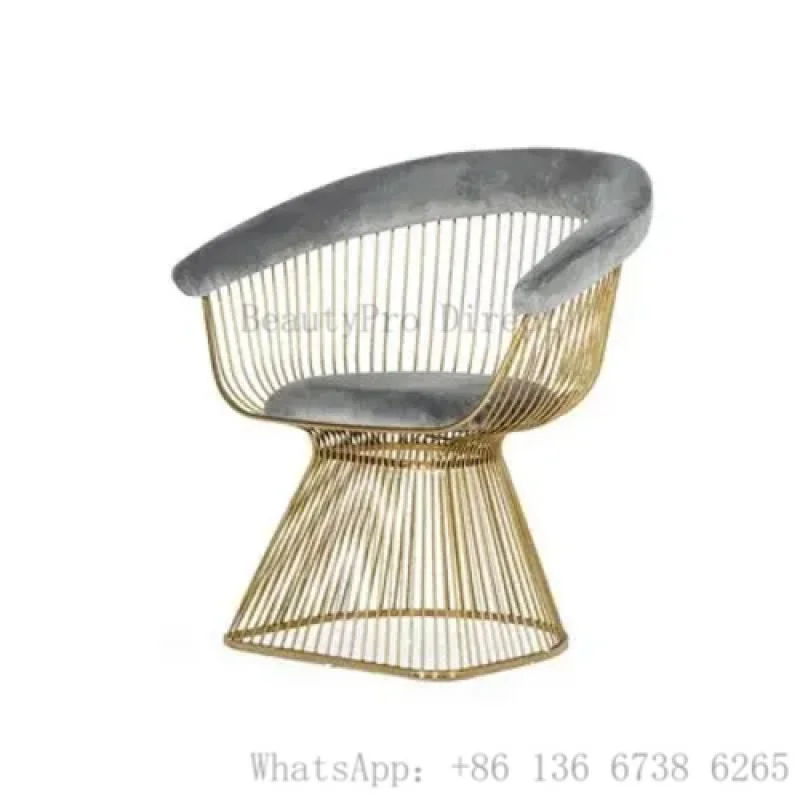 Fabrik Stuhl Nordic Licht Luxus Esszimmer Hause Samt Hocker Net Rot Verhandlung Empfang Make-Up Polsterung Hotel esszimmer stuhl Image