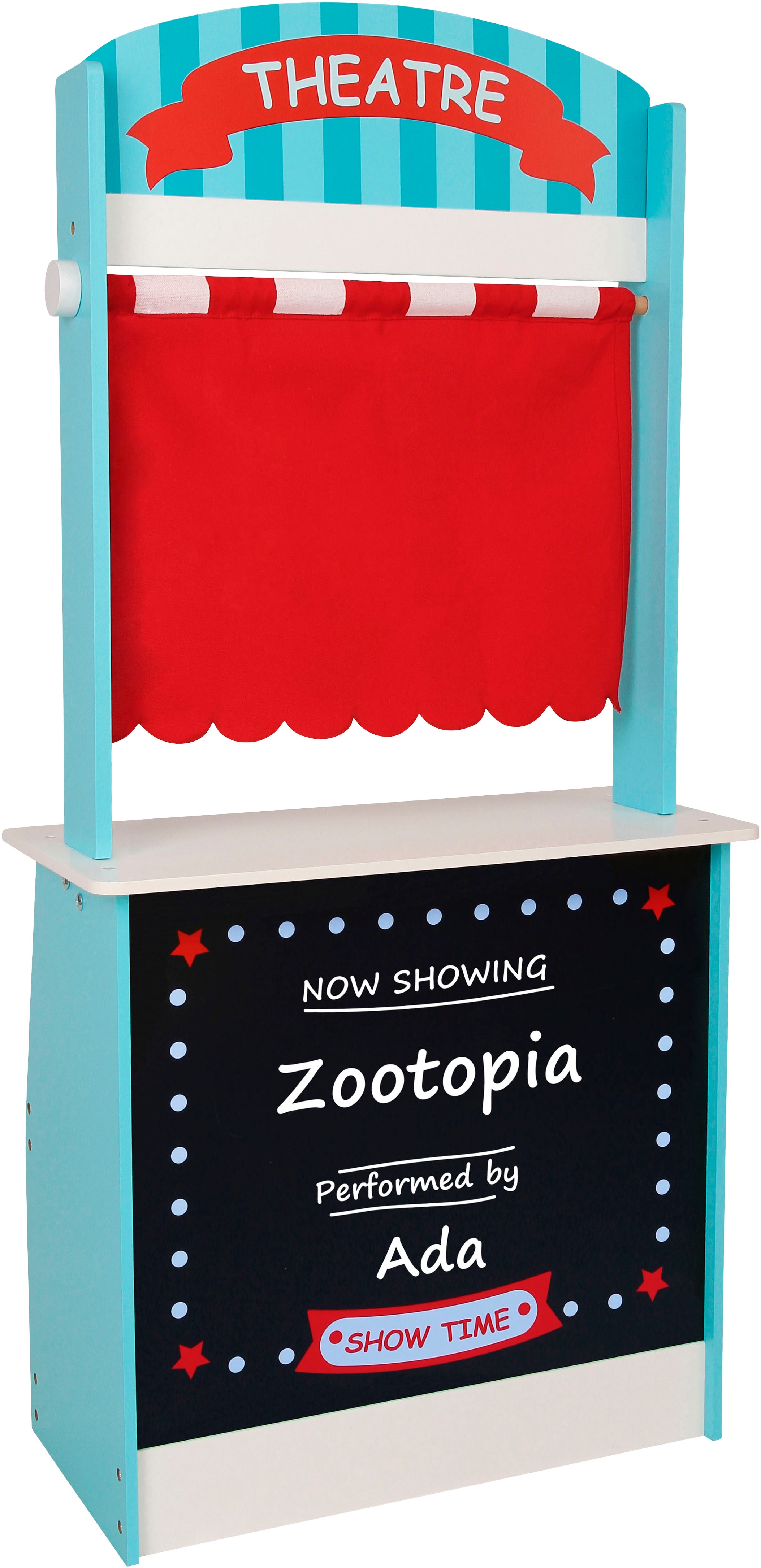 Kaufladen CHIC2000 "2 in 1 Kaufladen und Theater", bunt, Kaufläden, KinderB:54cm H:112cm T:25cm, Holz, B:54cm H:112cm T:25cm