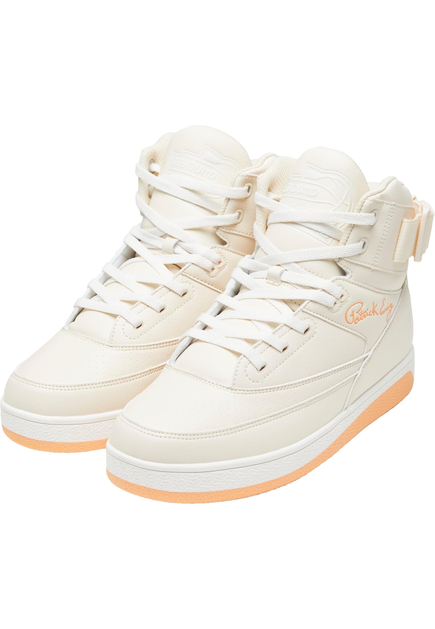 Trainingsschuh EWING "Ewing Rebound by EWING 33 HI Non Strap", Herren, Gr. 10.5, ecru, gardenia, mockorange, Leder, Schuhe